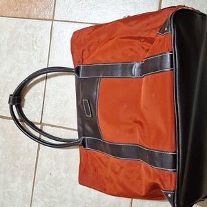 Vintage red Skyway Tote Bag Luggage Carry On Large